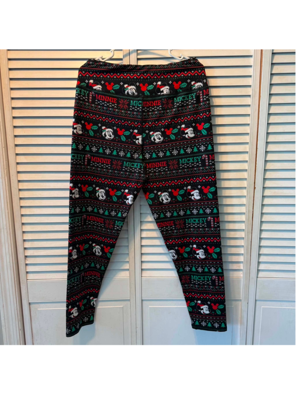 Disney Her Universe Mickey & Minnie Christmas Holiday Leggings XL Stretch